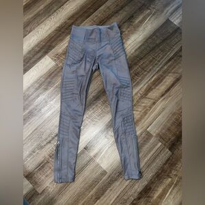 Athleta Delancey Gleam Moto Leggings in Gray